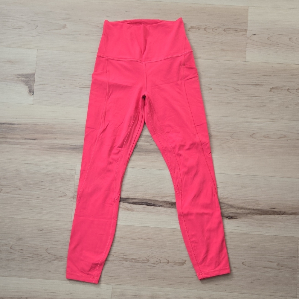 Lululemon Align Legging 25" With Pockets, Sonic Pink, Size 4